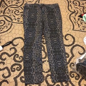 Cheetah print jeans